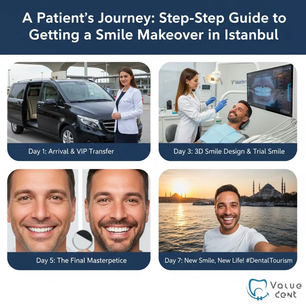 a valuedent clinic vip transfer car waiting for a dental tourism turkey patient