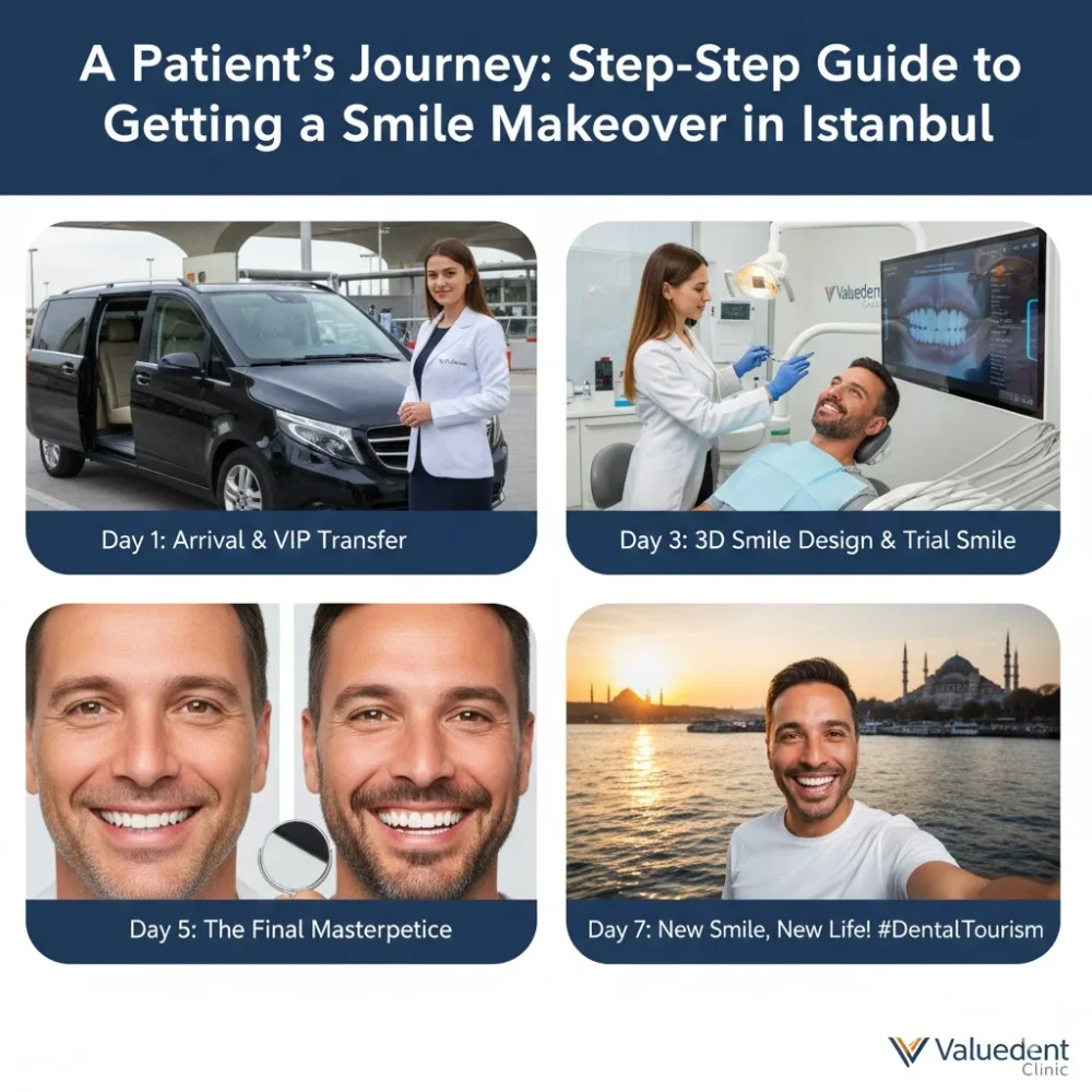 smile-makeover-istanbul-patient-journey-guide A Valuedent Clinic VIP transfer car waiting for a dental tourism Turkey patient