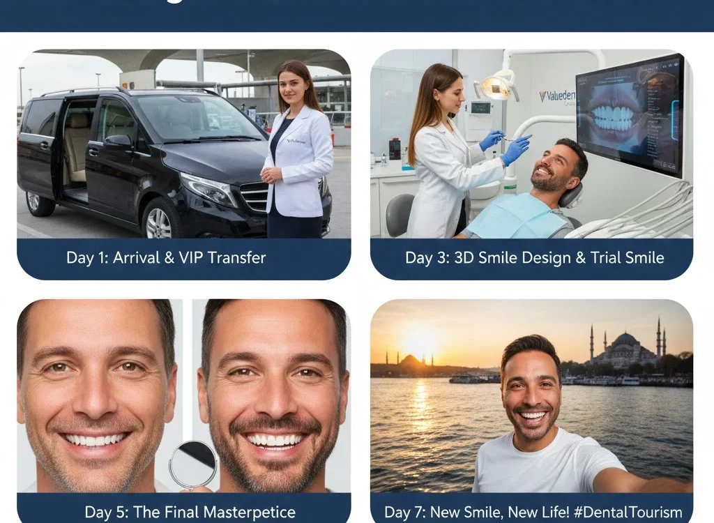 a valuedent clinic vip transfer car waiting for a dental tourism turkey patient